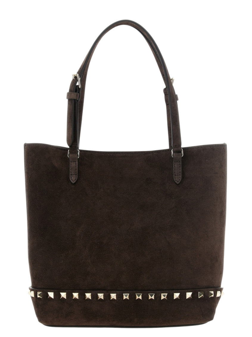 Brown Rockstud Small Tote 1