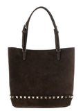 Brown Rockstud Small Tote 1