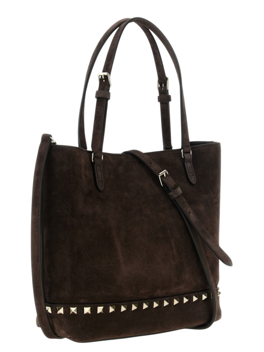 Brown Rockstud Small Tote 2