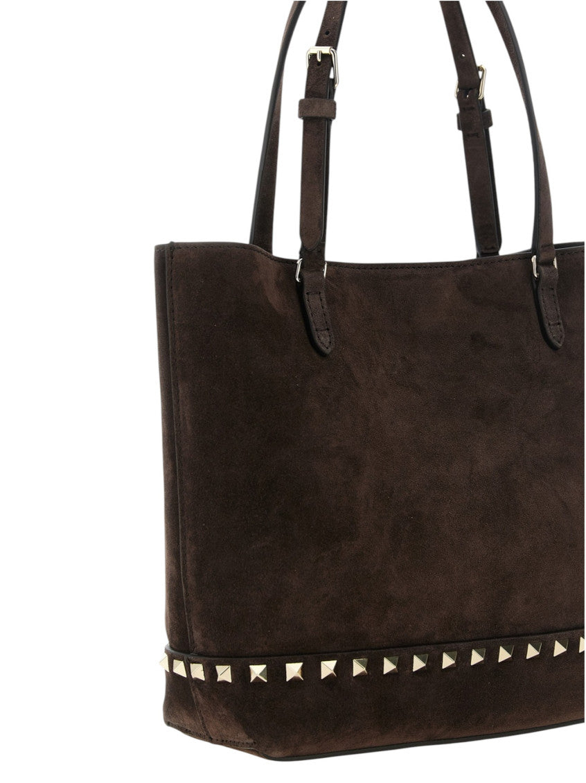 Brown Rockstud Small Tote 3