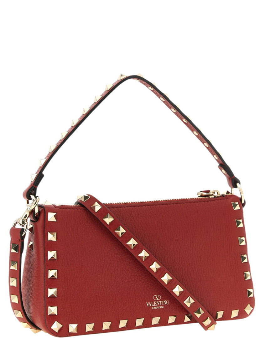 Red Rockstud Small Shoulder Bag 2