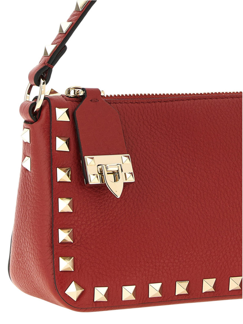 Red Rockstud Small Shoulder Bag 3