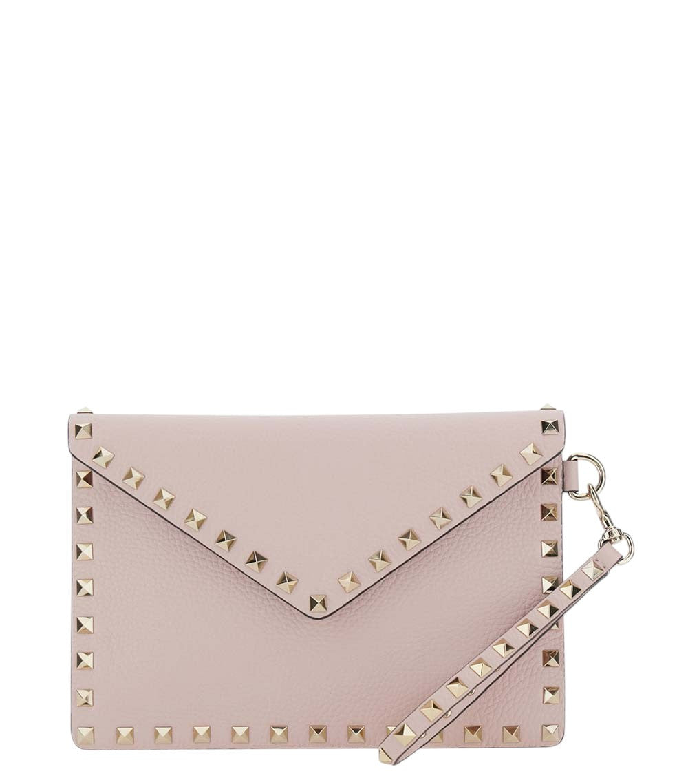 Pink Rockstud Clutch 1