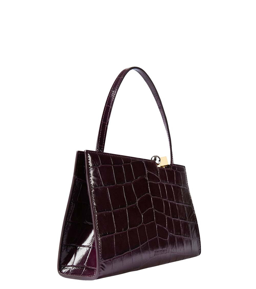 Maroon Salon Medium Shoulder Bag 2
