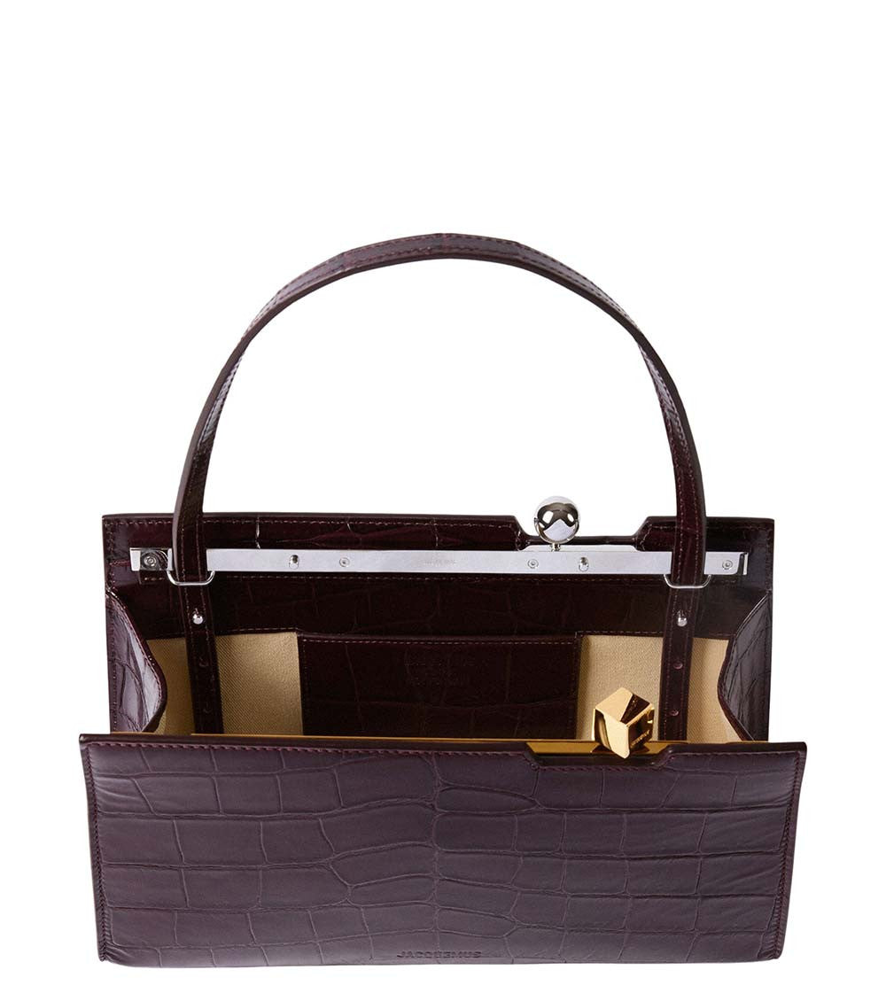 Maroon Salon Medium Shoulder Bag 4