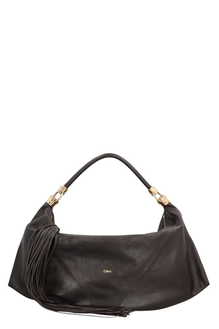 Dark Brown Foulard Medium Shoulder Bag 1