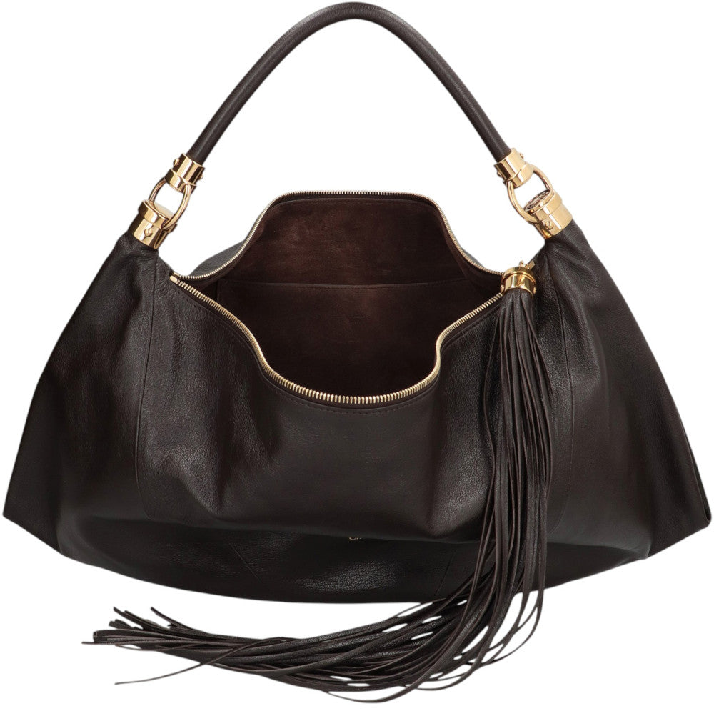 Dark Brown Foulard Medium Shoulder Bag 3