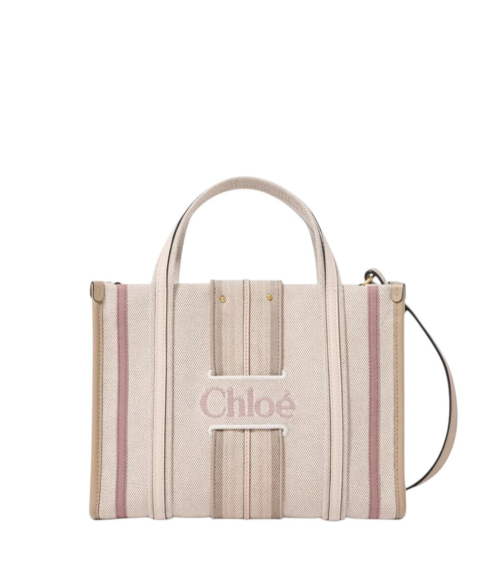 Beige Woody Loop Small Tote 1