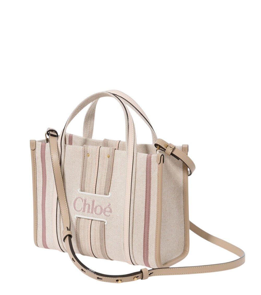 Beige Woody Loop Small Tote 2