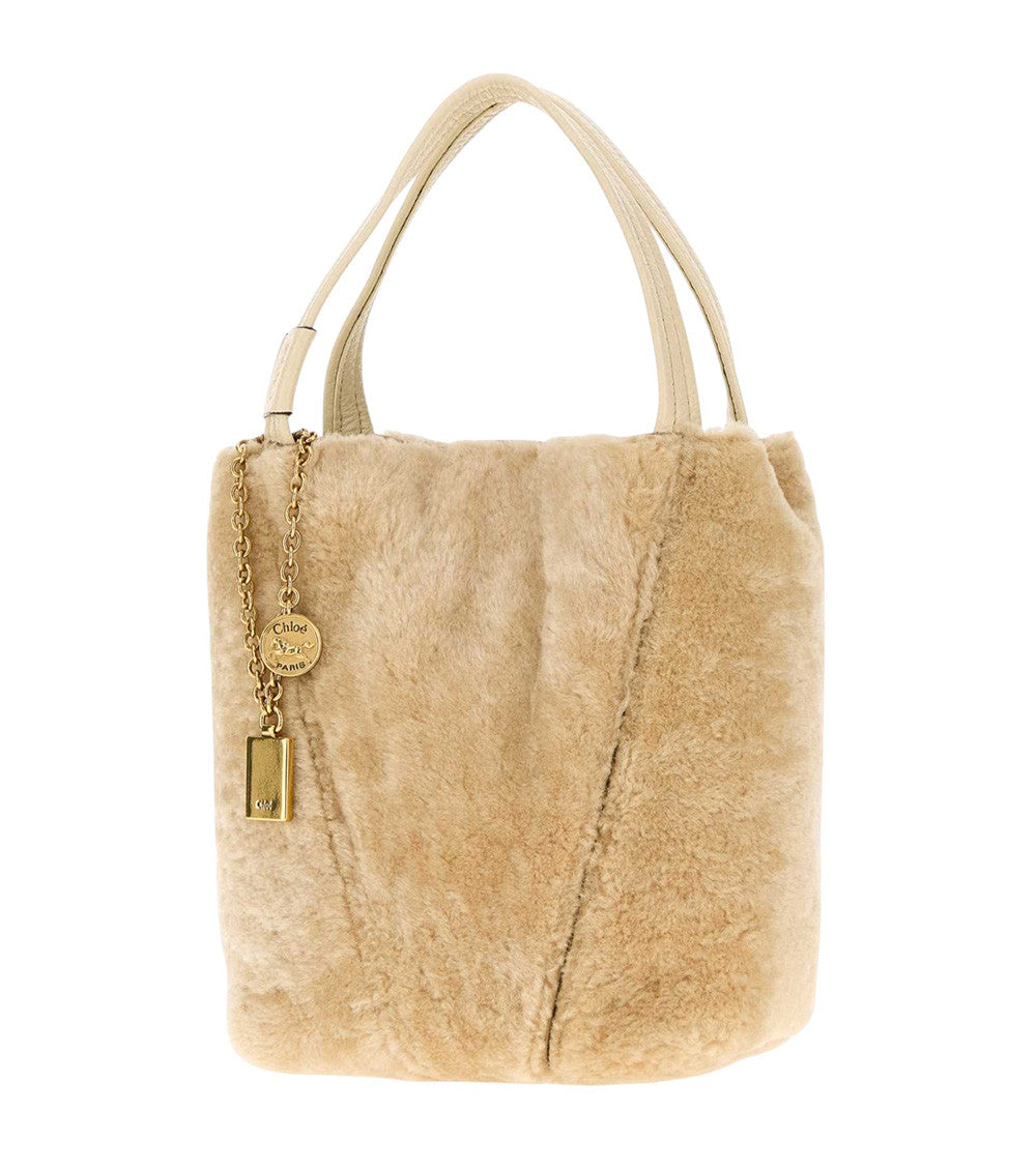 Beige Spin Small Tote 2