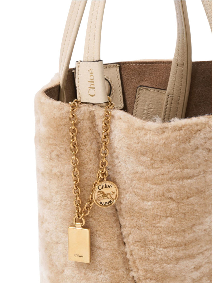 Beige Spin Small Tote 4