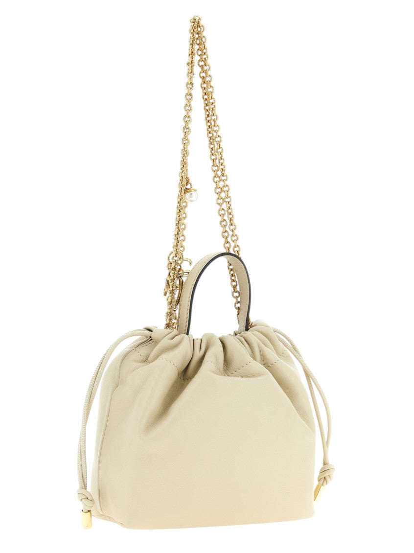 Beige Logo Icons Mini Shoulder Bag 2