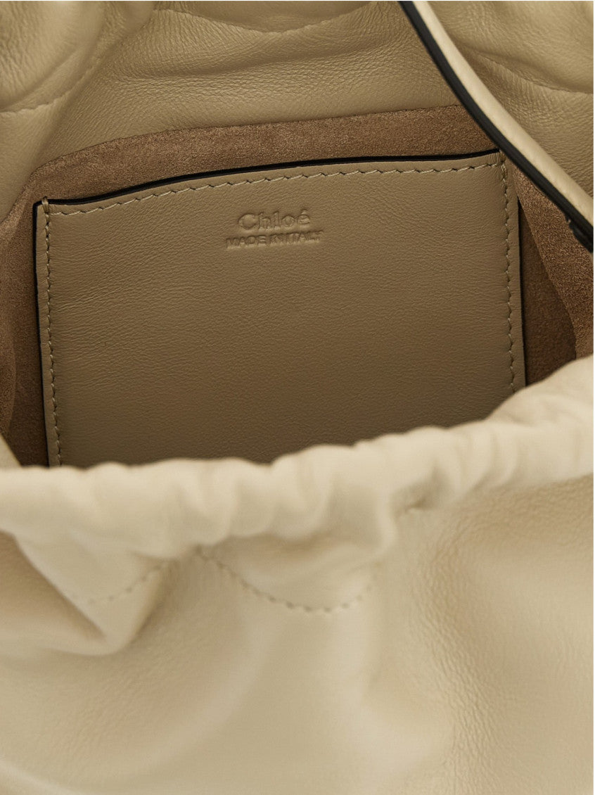 Beige Logo Icons Mini Shoulder Bag 4