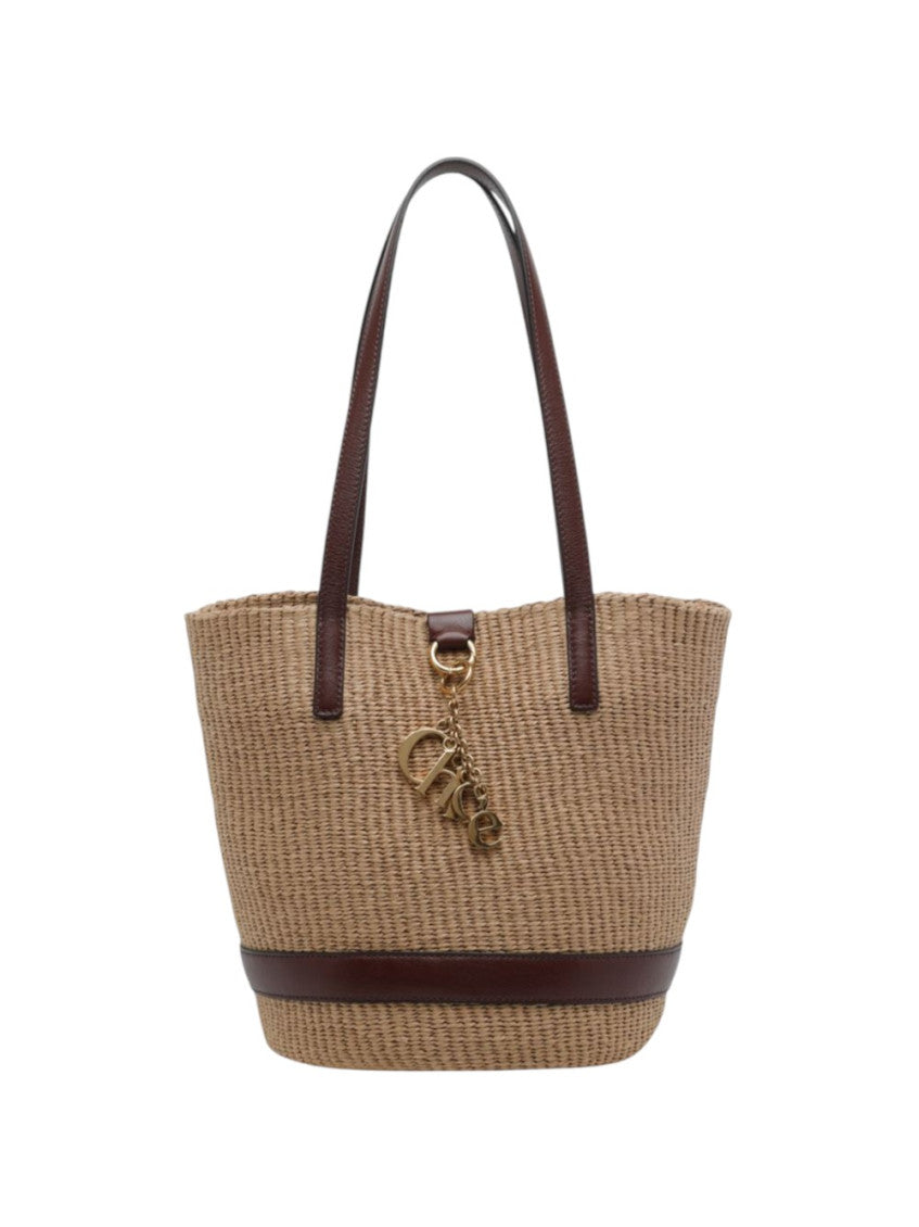 Natural/Brown Charms Medium Tote 1