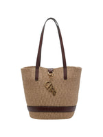 Natural/Brown Charms Medium Tote 1