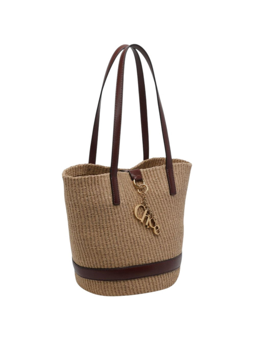 Natural/Brown Charms Medium Tote 2