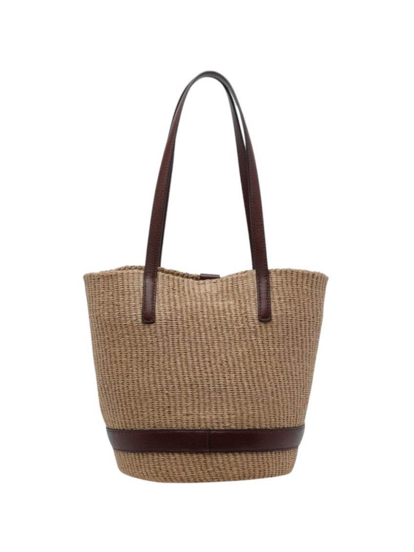 Natural/Brown Charms Medium Tote 3