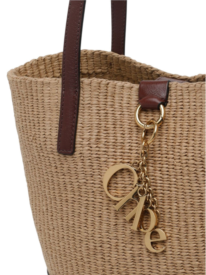 Natural/Brown Charms Medium Tote 5