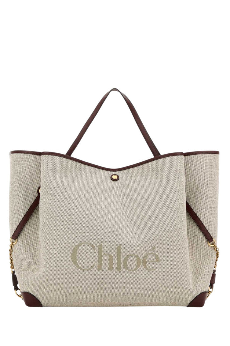Beige Clover Large Tote 1