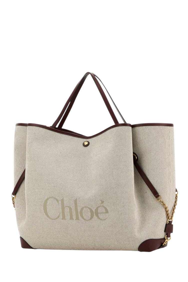 Beige Clover Large Tote 2