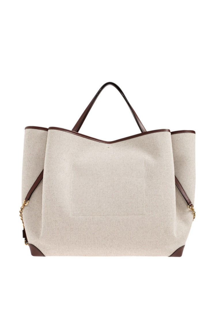 Beige Clover Large Tote 3