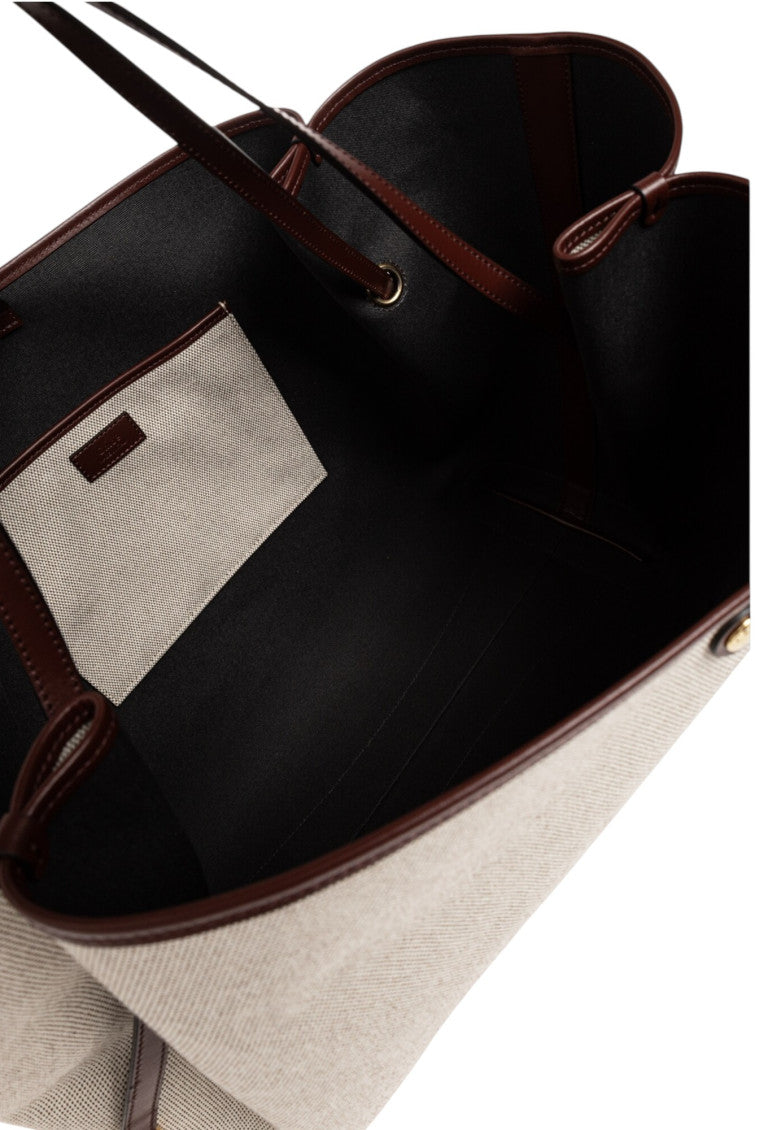 Beige Clover Large Tote 4