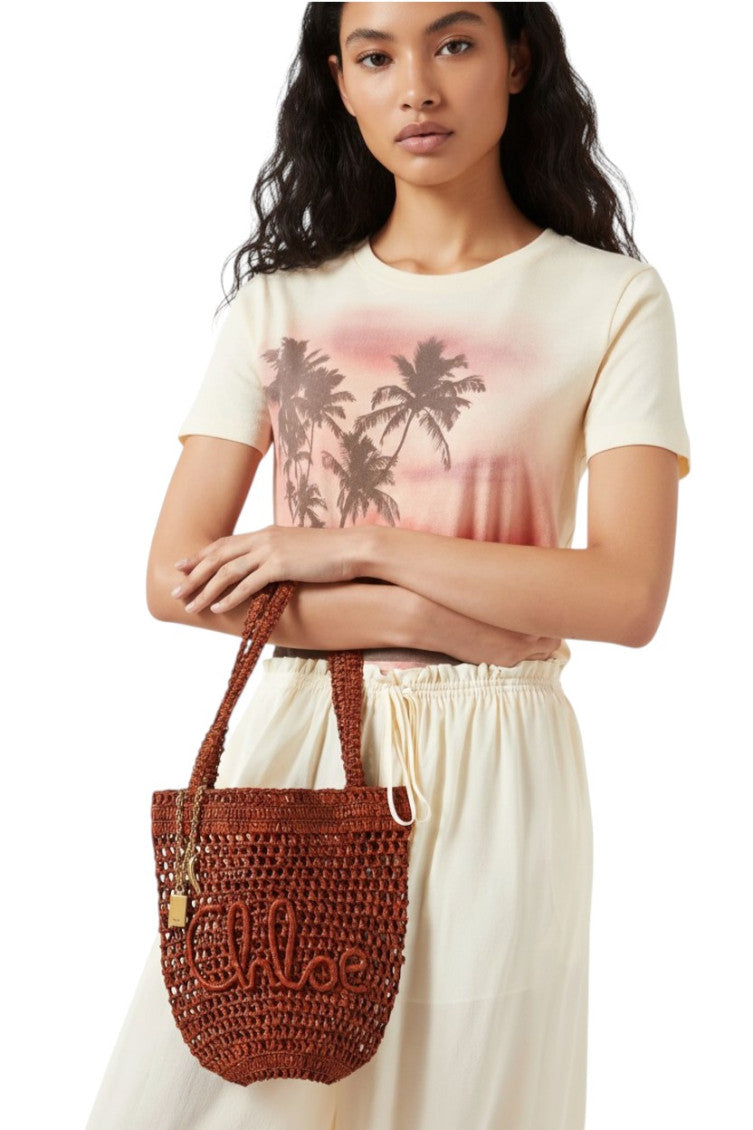 Brown Summer Banana Small Tote 5