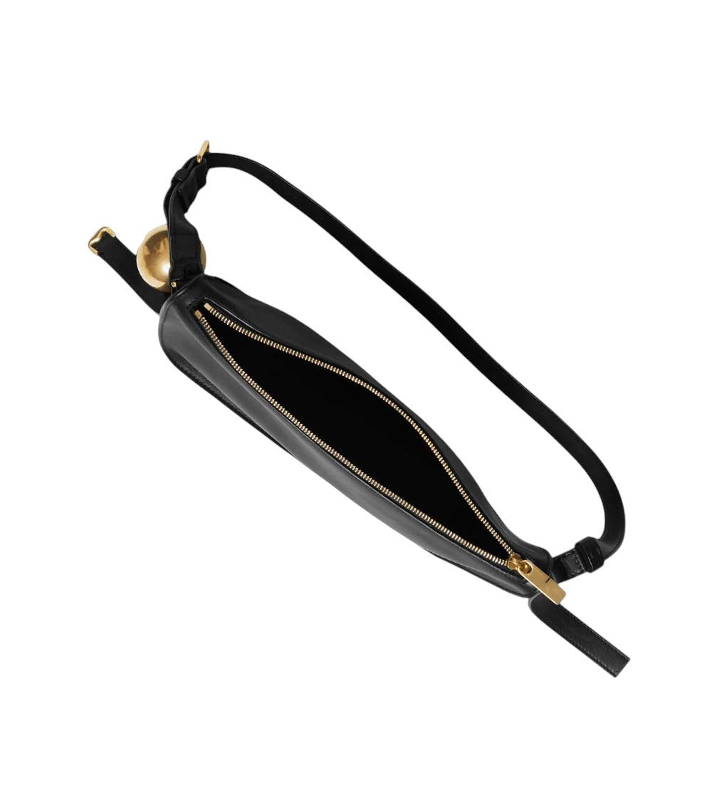 Black Shield Large Shoulder Bag 4