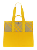 Yellow Check Large Tote 1