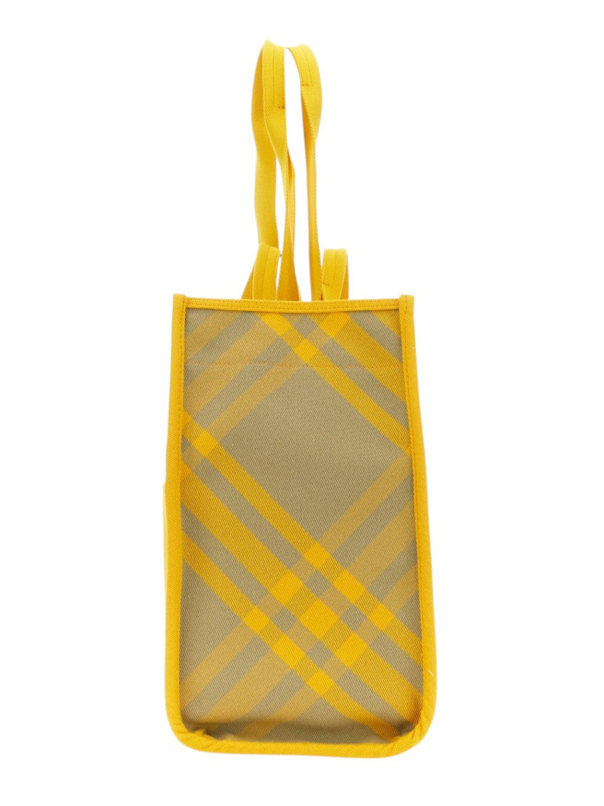 Yellow Check Large Tote 3