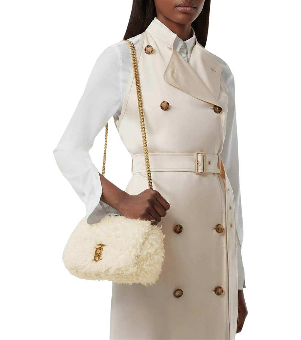 White Logo Medium Crossbody Bag 4
