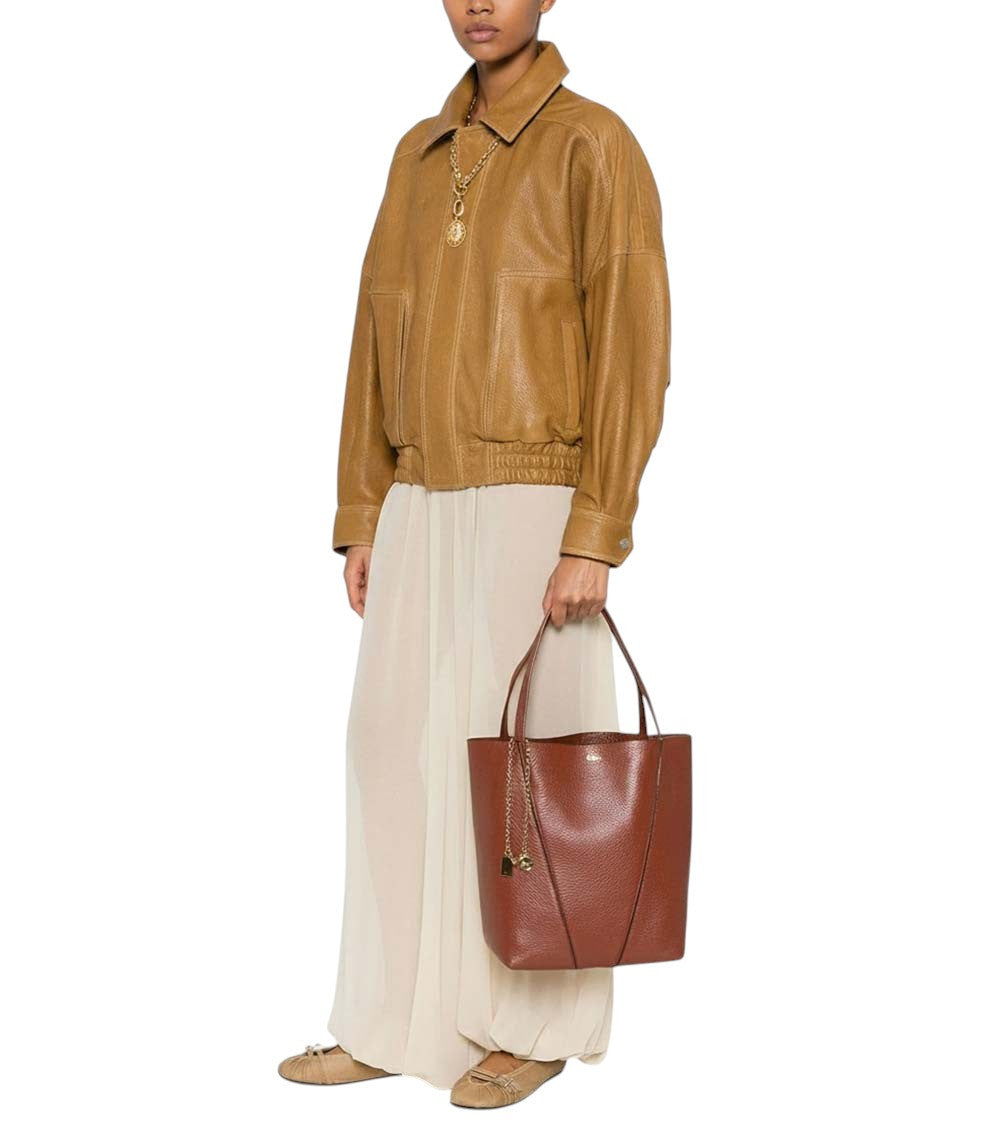 Brown Spin Medium Tote 5
