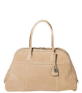 Beige Vivant Large Shoulder Bag 1