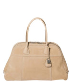 Beige Vivant Large Shoulder Bag 1