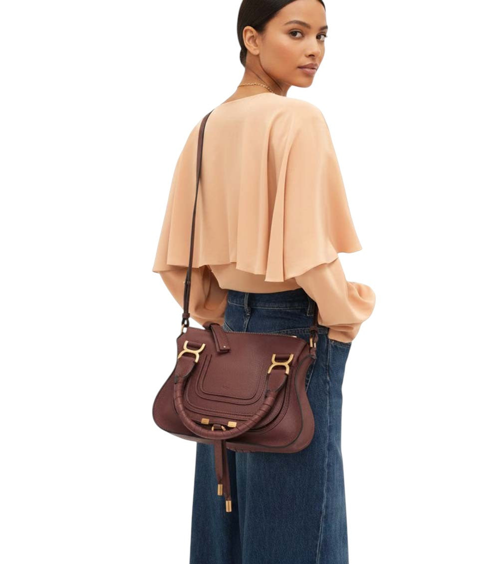 Brown Marcie Small Satchel 4