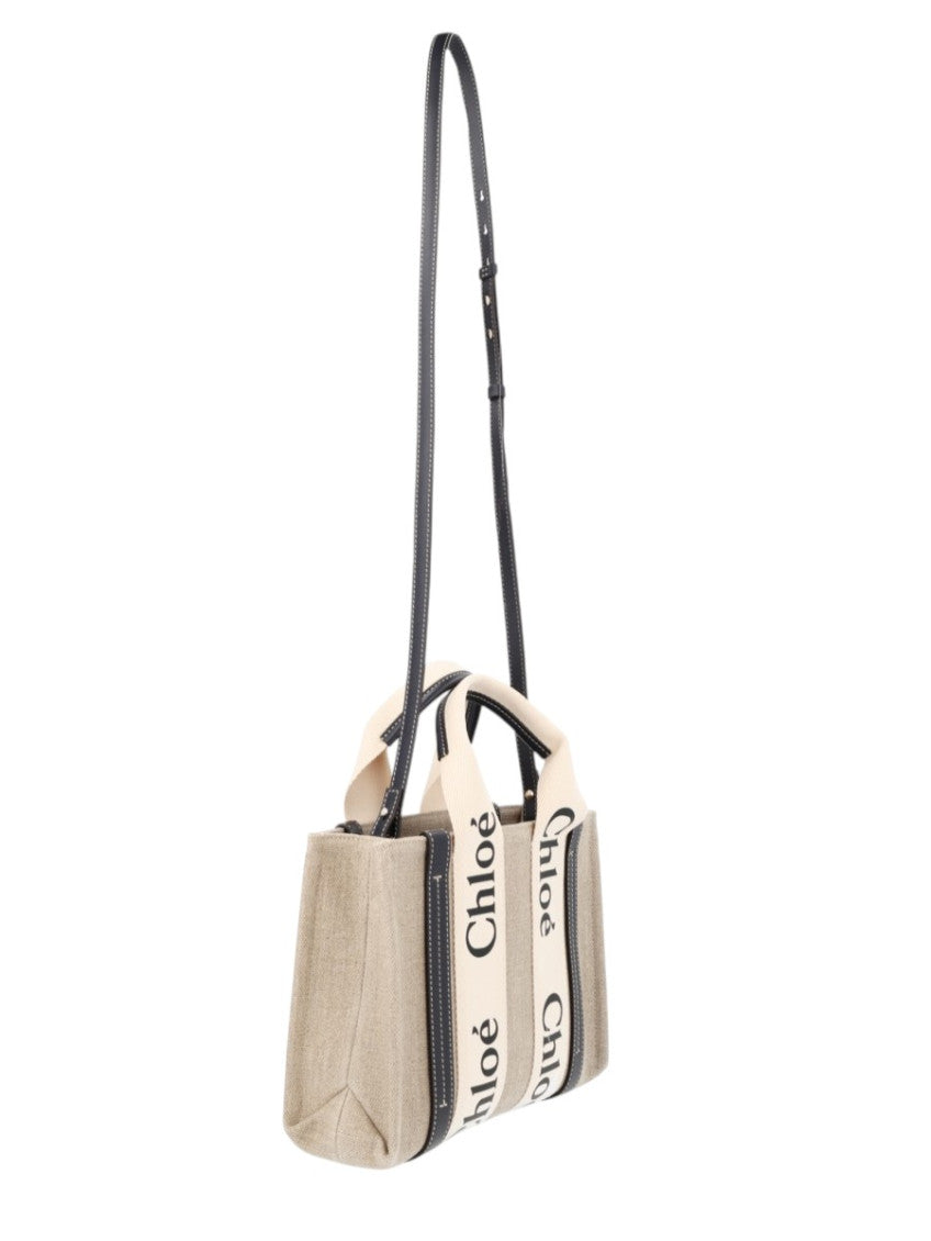 Beige Logo Small Tote 2