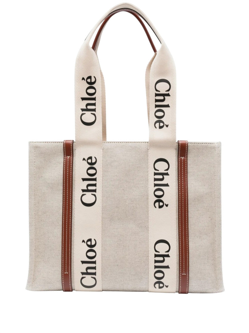 Beige Woody Large Tote 1