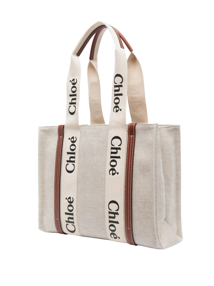 Beige Woody Large Tote 2