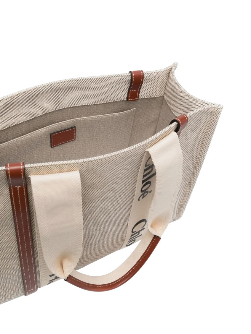 Beige Woody Large Tote 3