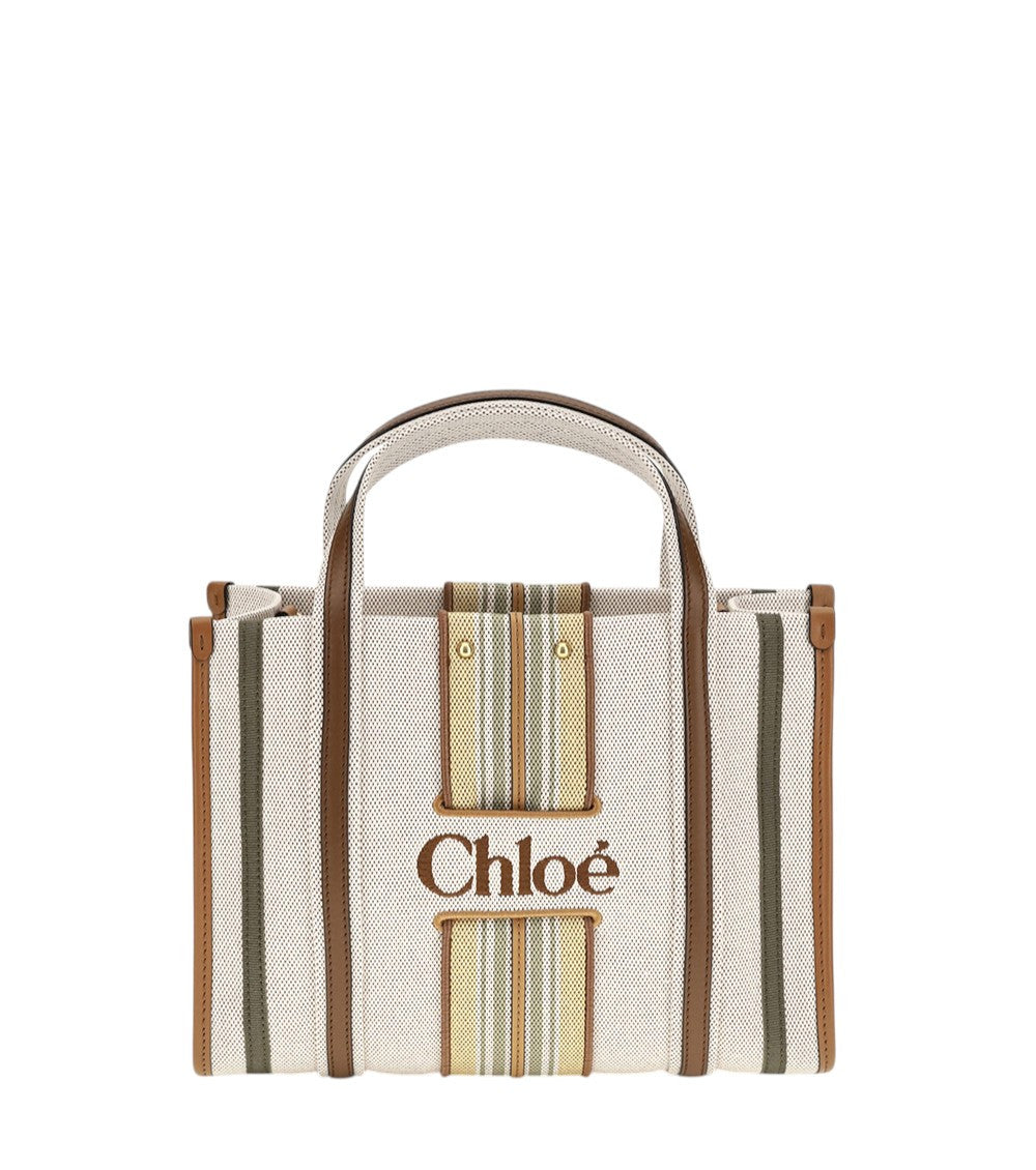 Light Brown Woody Mini Tote 1