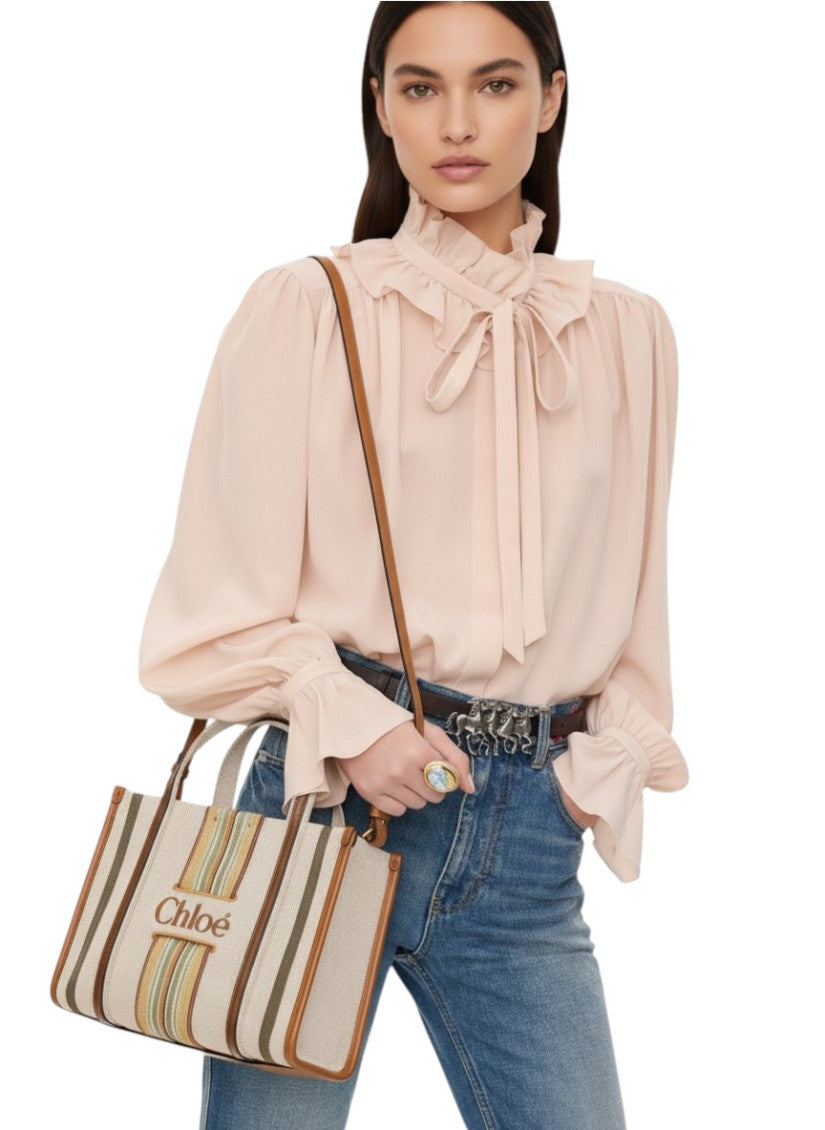 Light Brown Woody Mini Tote 6