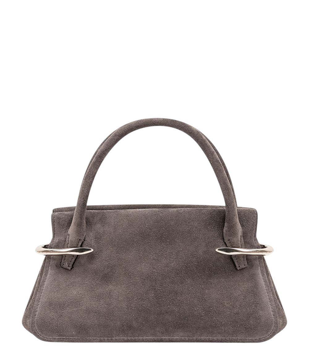 Dark Grey Pinch Mini Satchel 1