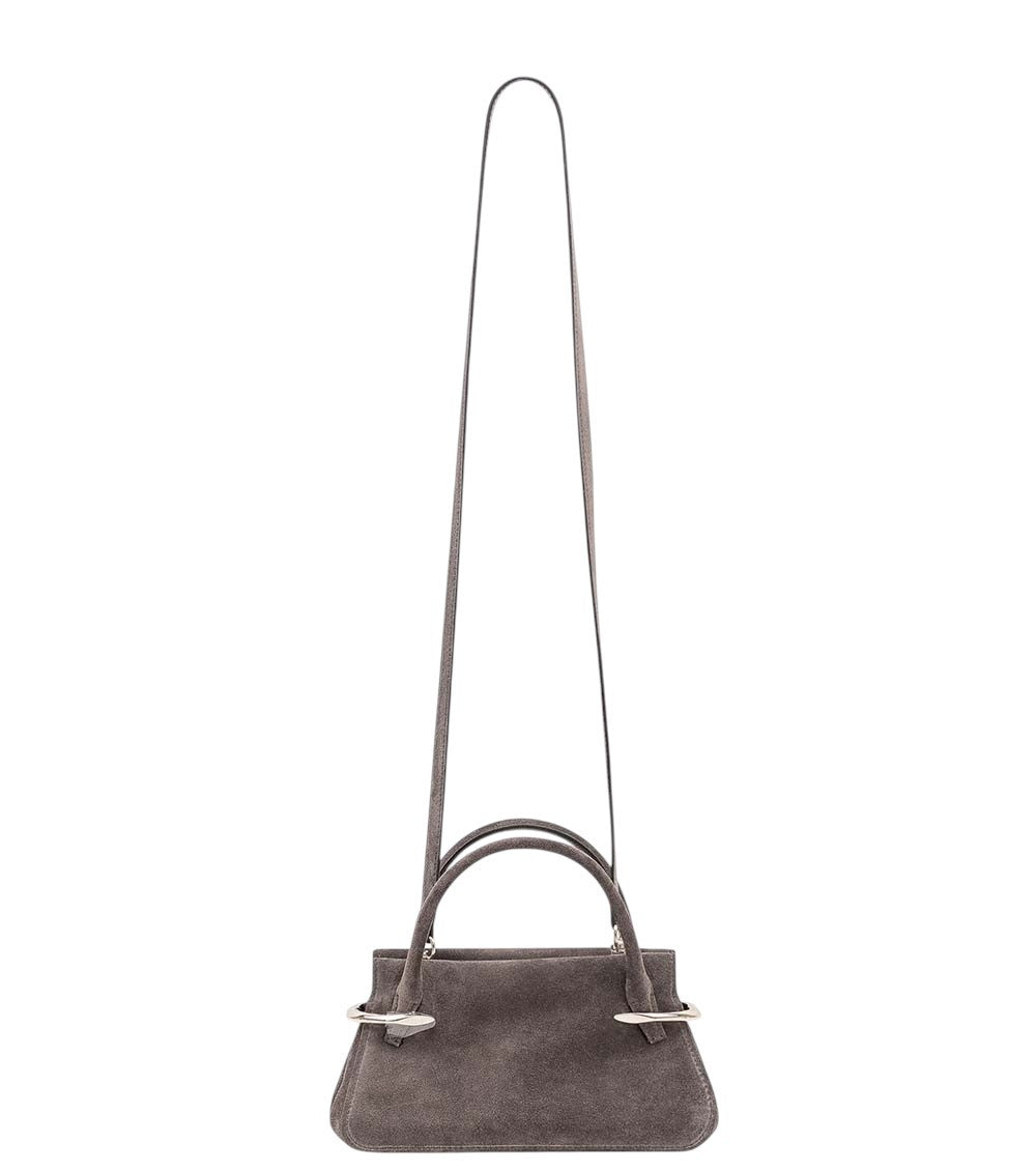 Dark Grey Pinch Mini Satchel 3