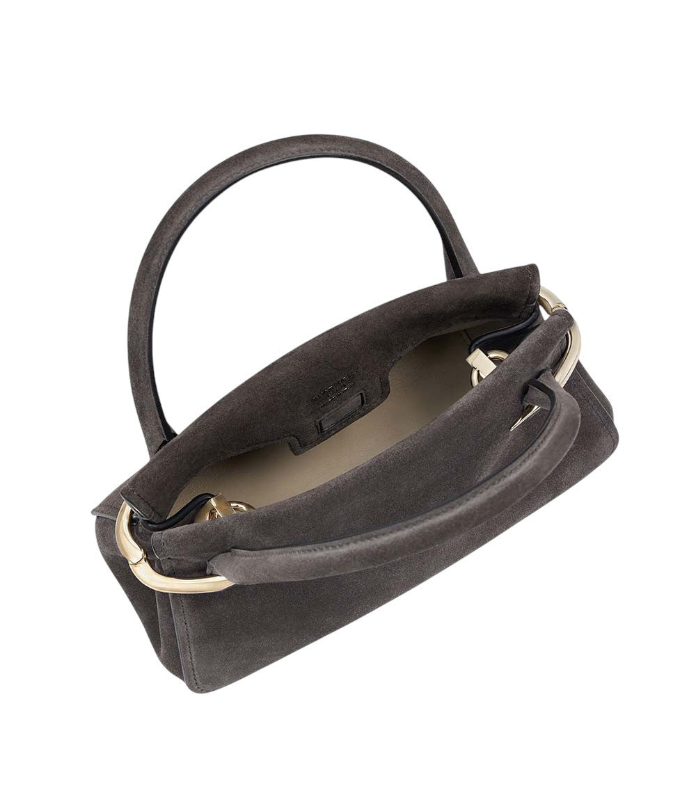 Dark Grey Pinch Mini Satchel 4