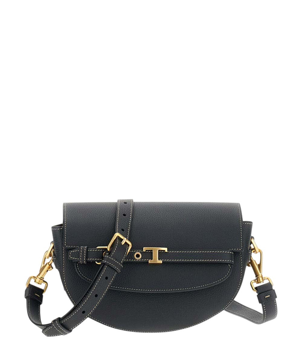 Black T Signature Mini Crossbody Bag 1