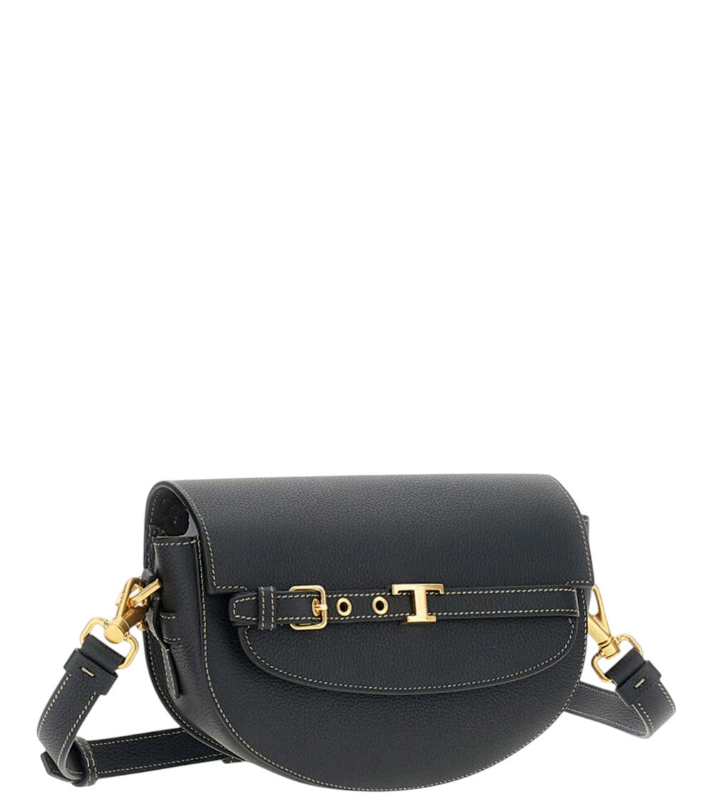Black T Signature Mini Crossbody Bag 2