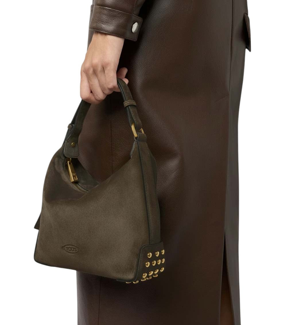 Dark Grey Logo Mini Shoulder Bag 6