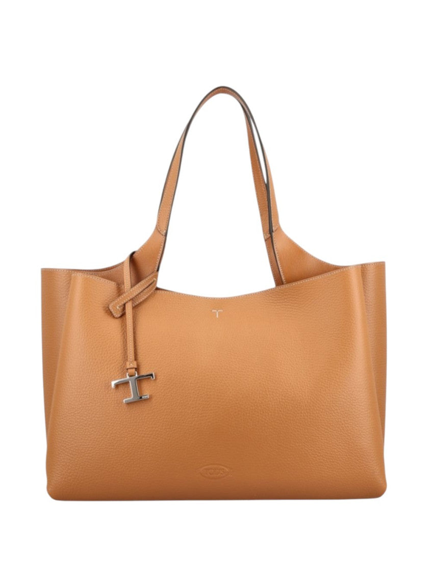 Brown T Timeless Medium Tote 1