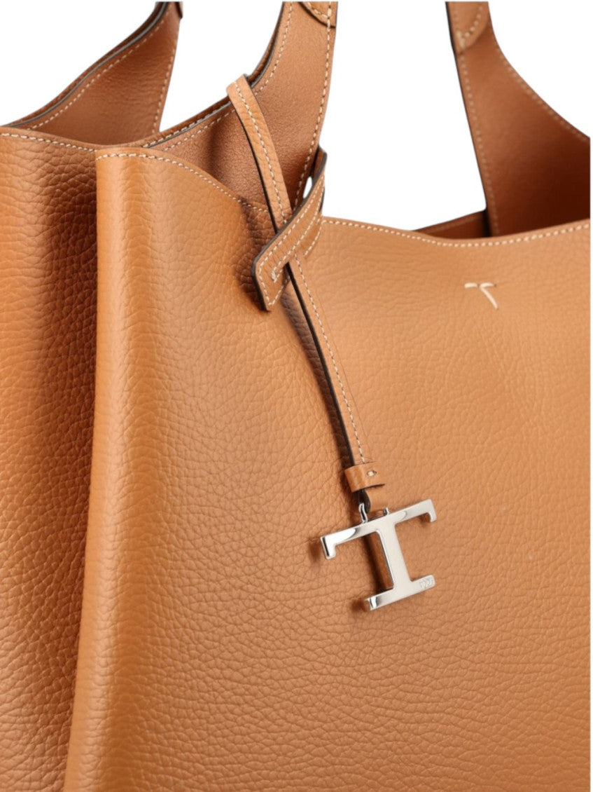 Brown T Timeless Medium Tote 4