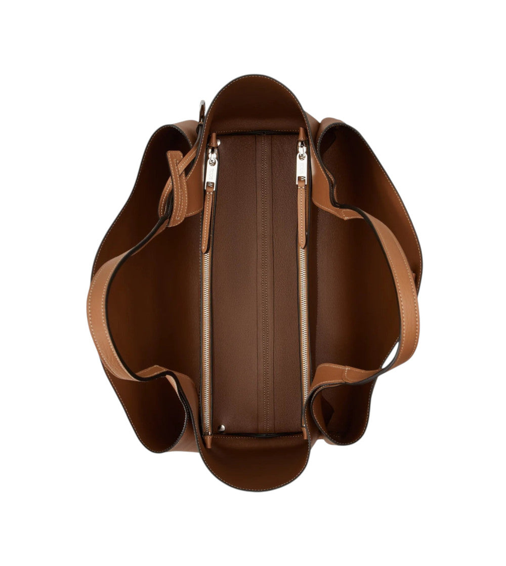 Brown T Timeless Medium Tote 5